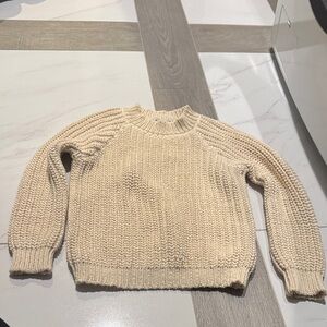 Kids Cream Knit Sweater